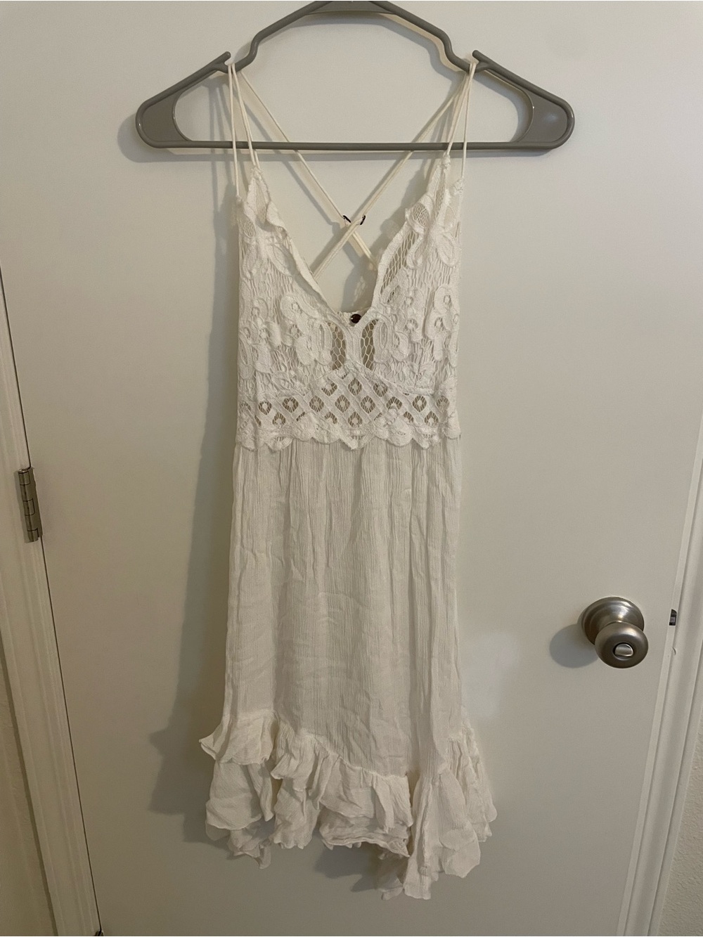 Free People White Adella Dress
